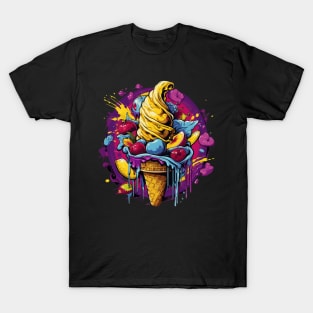 Delicious Summer Banana Split Ice Cream T-Shirt